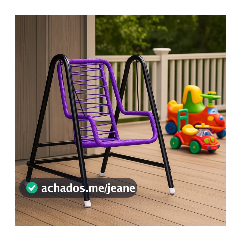Balanço Infantil Cadeirinha com Cordinha para Bebê Criança Varanda Área Jardim Confortável