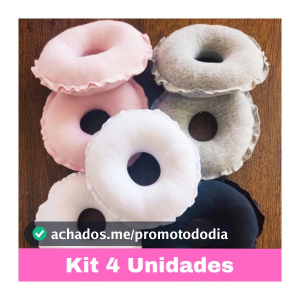 Kit 4 Rosquinhas de Amamentação Protetor de Mamilos 100% Algodão Lavável Pós Parto Maternidade