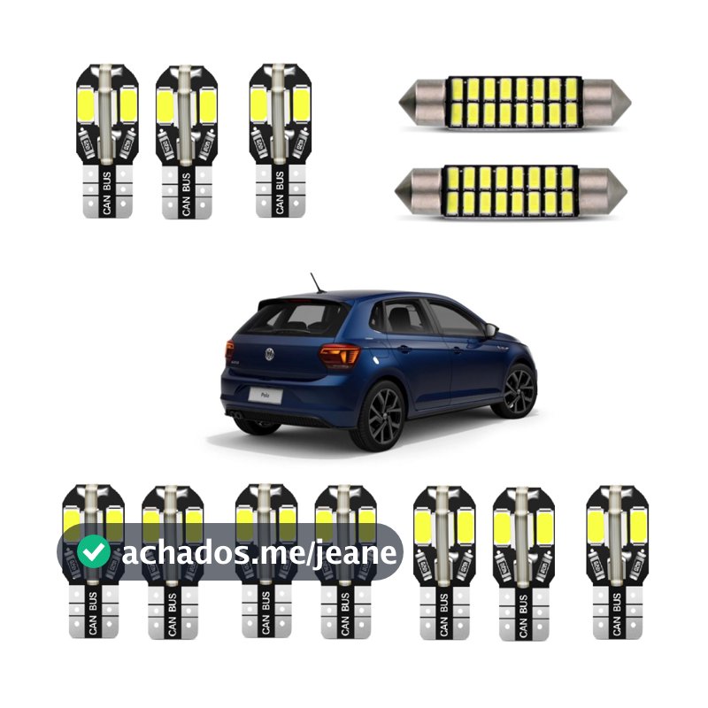 Kit Lampadas  Led VW Polo 2018 /2019 Canbus