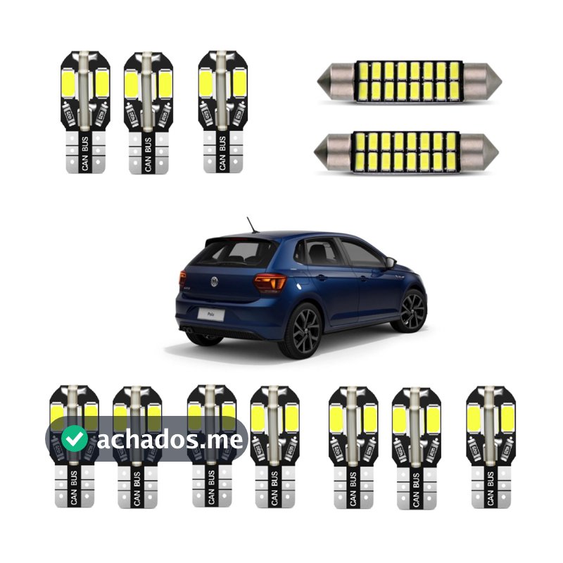 Kit Lampadas  Led VW Polo 2018 /2019 Canbus