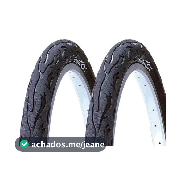 KIT PAR PNEU KENDA FLAME 26 X  2.125 BALÃO SLICK BIKE MOUNTAIN BIKE MTB
