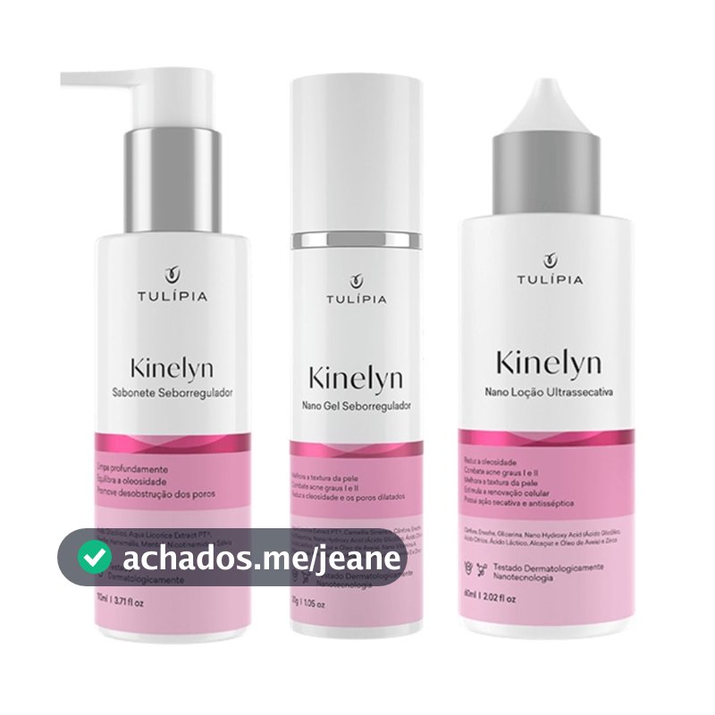 Kit Facial Para Pele Oleosa Acne Espinha e Cravos Tulipia