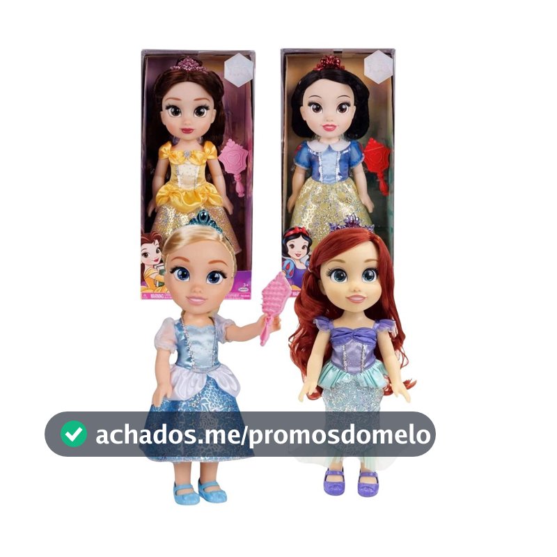 Princesas Disney 1x Boneca Articulada 38cm - Multikids
