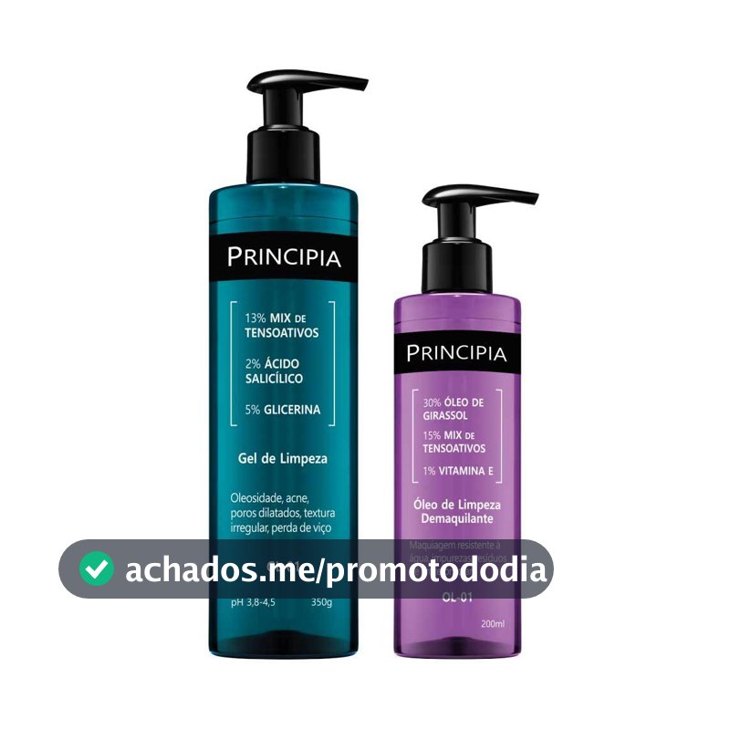 Principia Kit Limpeza Profunda Anti Acne Gel de limpeza GL-01 + Oleo de Limpeza OL-01