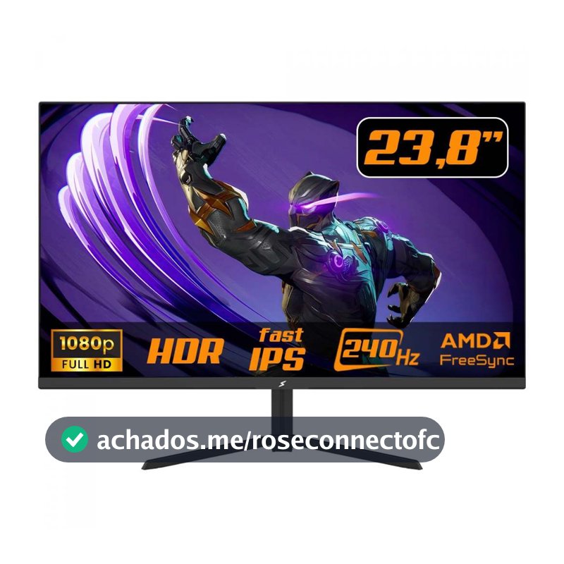 Monitor Gamer SuperFrame Vision 23.8 Pol FHD IPS 240Hz HDR FreeSync/G-Sync SFVSFB-24240-FHD-PRO