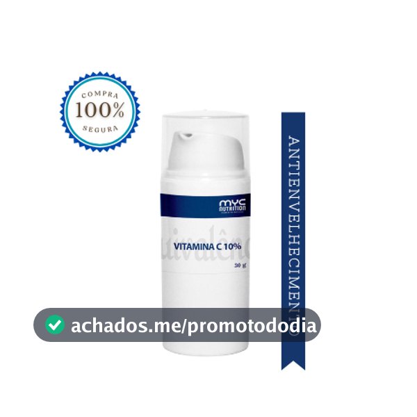 Vitamina C 10% 30g - Antioxidante e  Anti-Envelhecimento