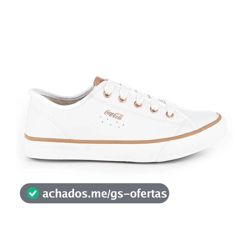 Tênis Feminino Coca Cola Stream Leather Tênis Casual Confortável Tenis Couro Original Coca Cola