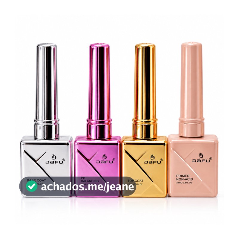 Kit 4 Preparadores Dafu Blindagem Alongamento para Unhas 10ml