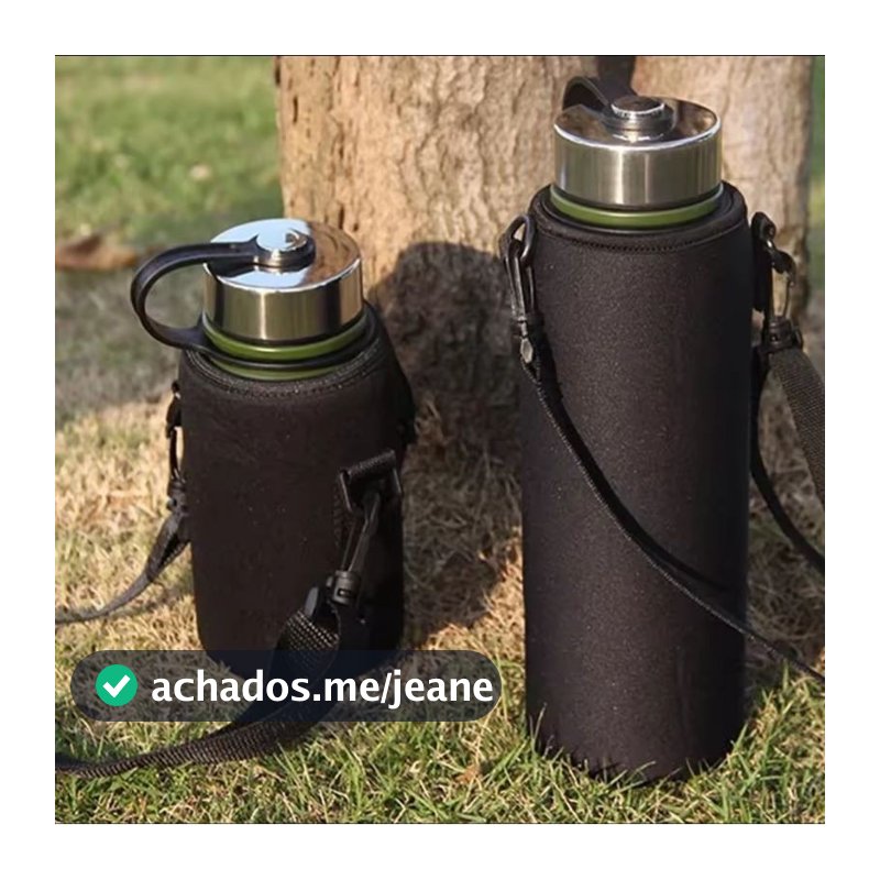 550ML/1000ML/1500ML Estojo para Garrafa de Água Esportiva Bolsa Isolada de Neoprene Suporte de Manga