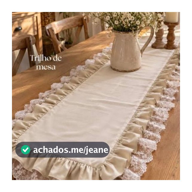 Trilho de mesa + toalhas de chá + jogo americano artesanal rústico.
