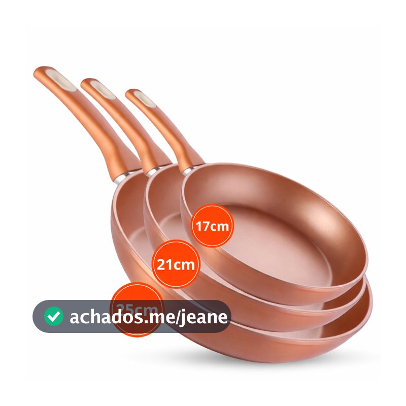 Frigideira Antiaderente Grande Cerâmica Não Gruda Não Vai Óleo Utensilio Domestico Cozinha Dieta