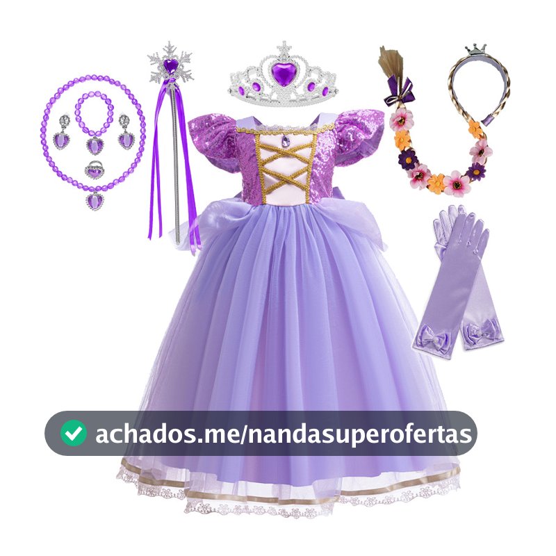 Meninas Rapunzel Vestido De Princesa Halloween Carnaval Cosplay Traje Crianças Festa De Aniversário Vestir-Se Roupas Dis