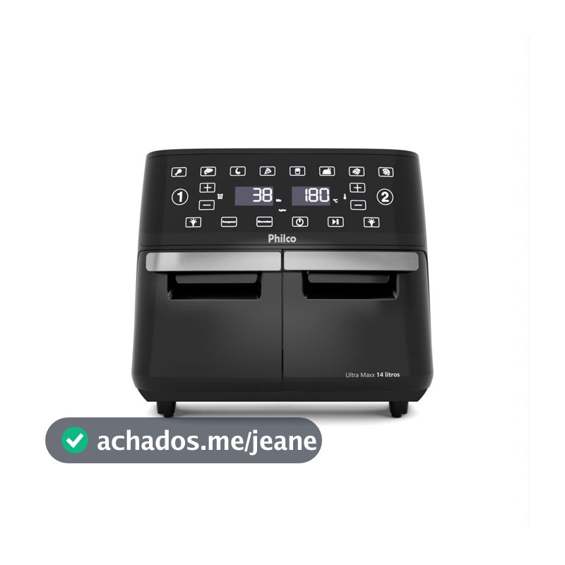 Air Fryer Philco 14L 4 em 1 Painel Digital PAF14A