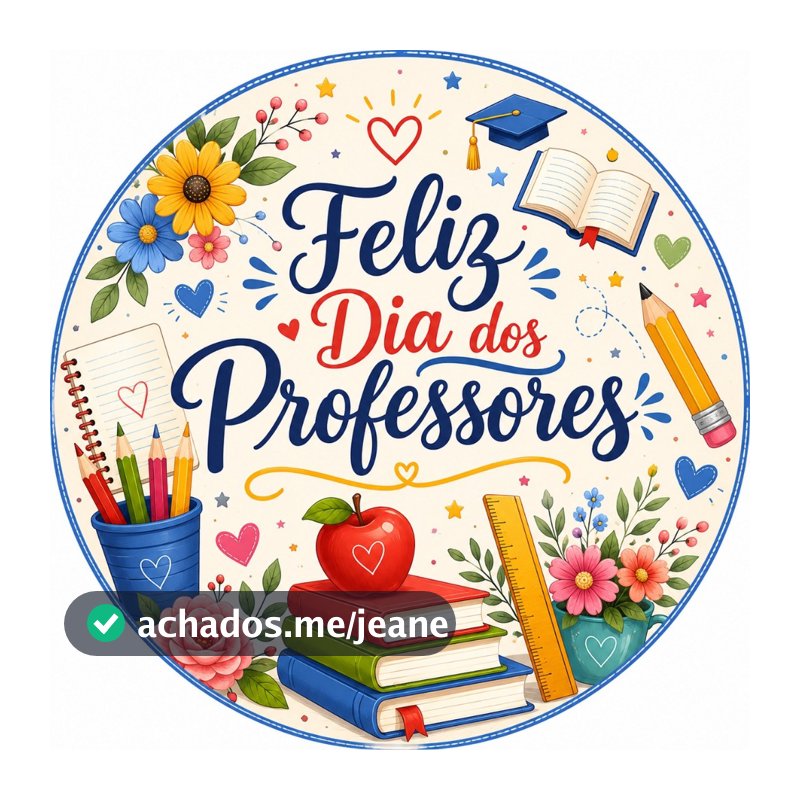 Painel Redondo Dia dos Professores 1,50  Decoração frete gratis | Varias Estampas