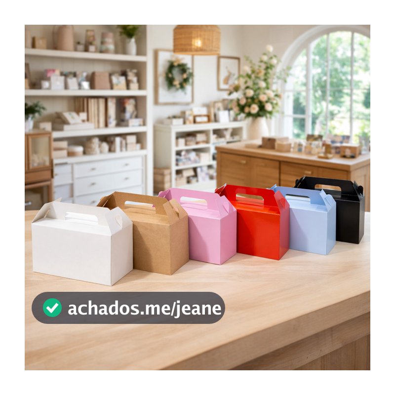 Caixa de Presente Maleta Premium 20x11,5x11cm Embalagem Para Festas Aniversário Cosméticos Doces Lojas Roupas Lembrancin