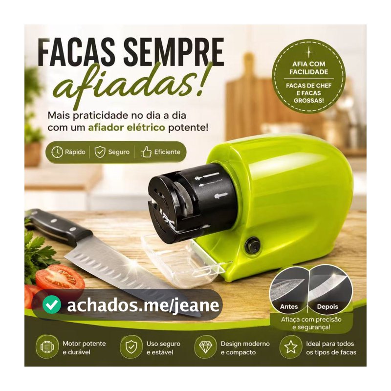 Amolador Afiador de Faca Eletrico Tesoura Ferramentas Lamina Alicate de Unha à PILHA codAL9