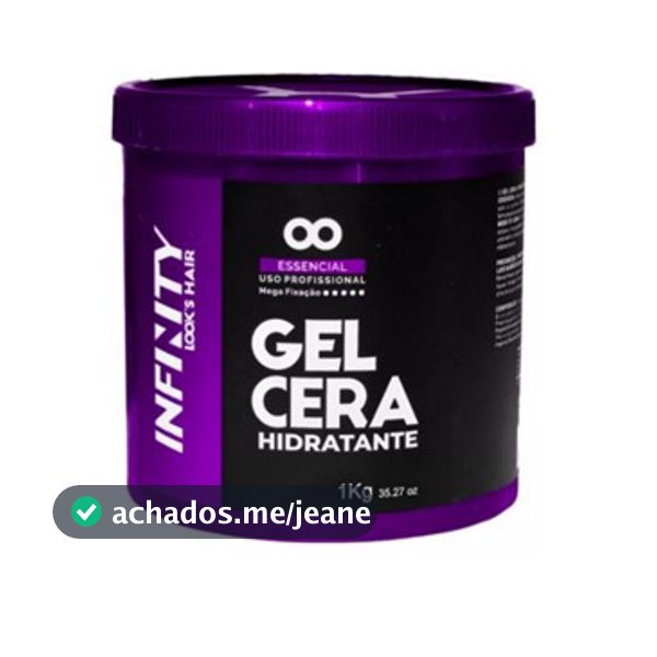 Gel Cera Capilar Masculino Infinity 1kg Hidratação, Fixação Flexível e Penteados Perfeitos!