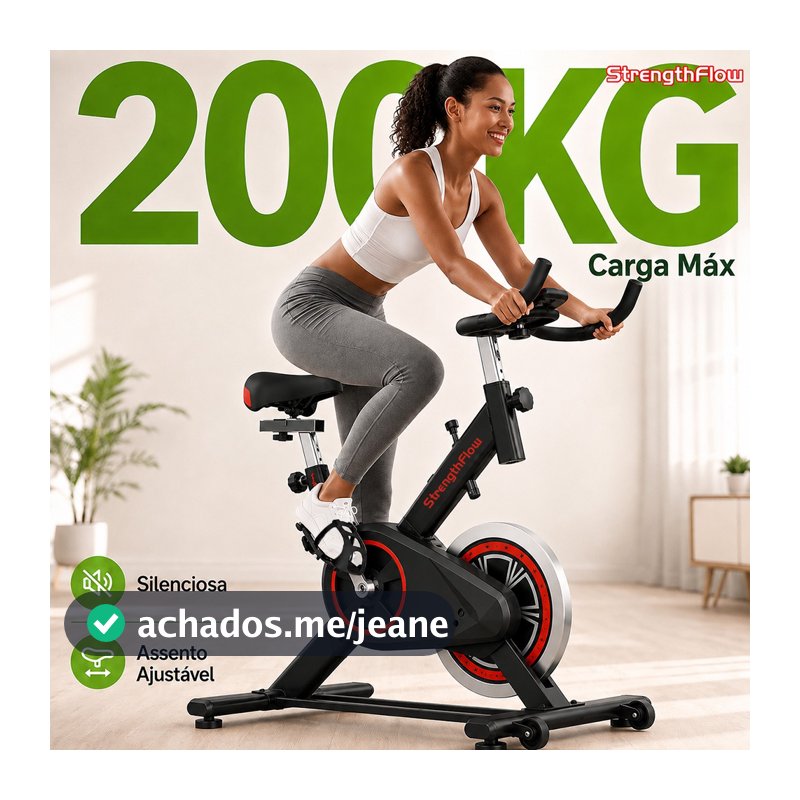 Bicicleta Bike Ergometrica Spinning Detecção De Frequência Cardíaca Academia Fitness Profissional 120kg