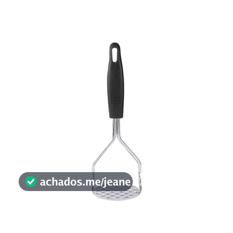 Amassador Batatas Espremedor Manual Legumes Multiuso Aço Inox Com Cabo Plastico Cozinha Multiuso