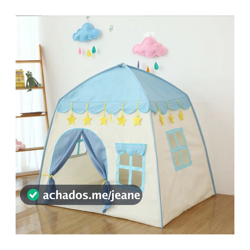 Barraca Infantil Menino azul foguete 1.3M cabana Menina princesa grande menor preco promocao