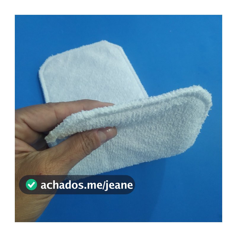 Kit 10 Absorvente Refil para Fralda Pano Ecológica Reutilizável Atoalhadas Algodão.