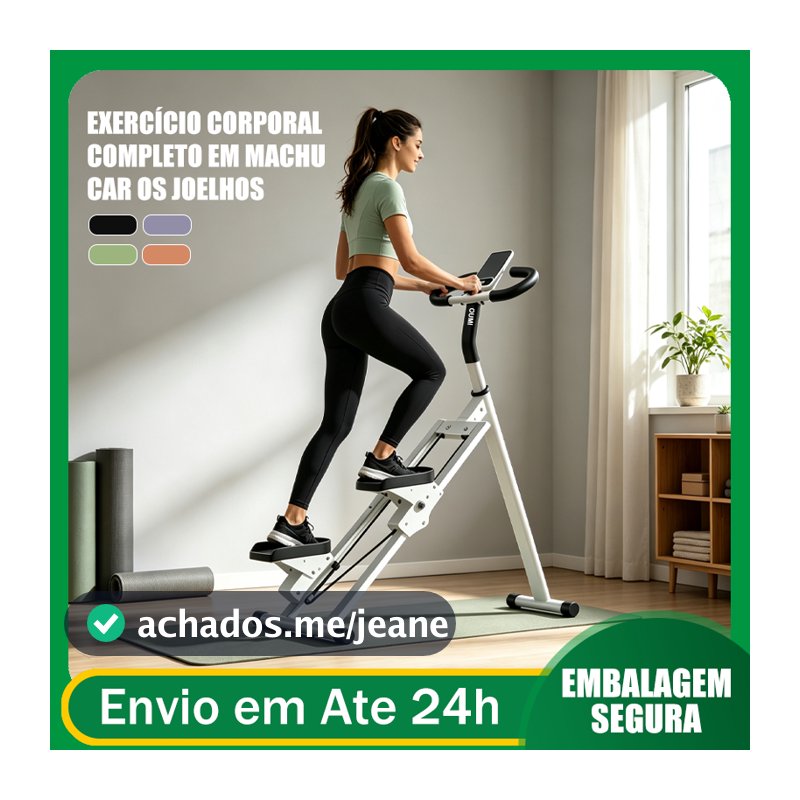 Stepper Vertical Dobrável Com Guidão Ajustável, Contador Digital LCD, Pedal Antiderrapante, Treino de Pernas Glúteos