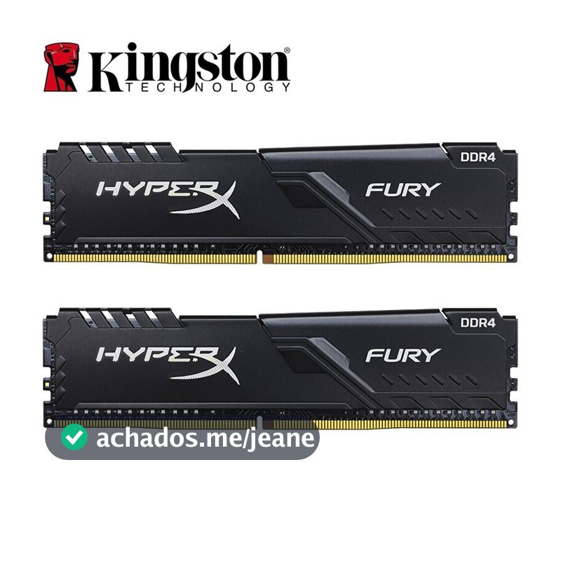 Kingston HyperX FURY DDR4 16GB 8GB 4GB 3200MHz 2666MHz 2400MHz 2133M PC4 Memória RAM Desktop 288Pins