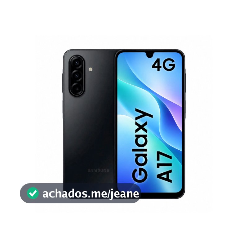 Smartphone Samsung Galaxy A17, 4G, 128GB, 4GB RAM, NFC Preto