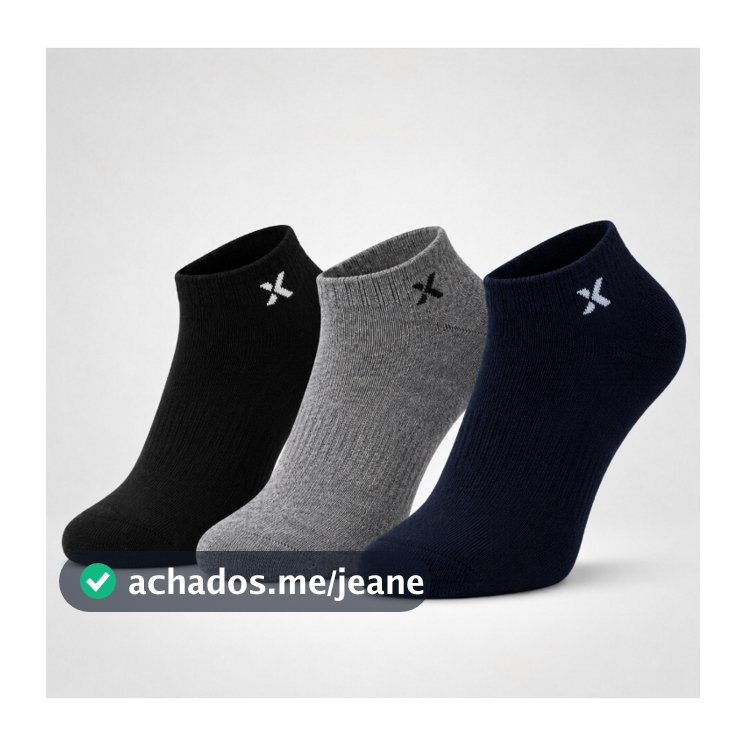 Kit 15 Pares de Meias Algodão Cano Curto Unissex Masculina e Feminina Confortável 39 ao 43 Dia a Dia