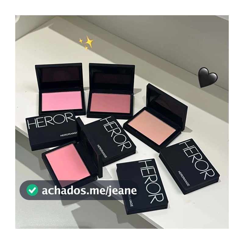 Blush Leve Transparente HERORANGE | Maquiagem Nude Natural Pó De Contorno Fosco Acabamento De Veludo De Baixa Saturação