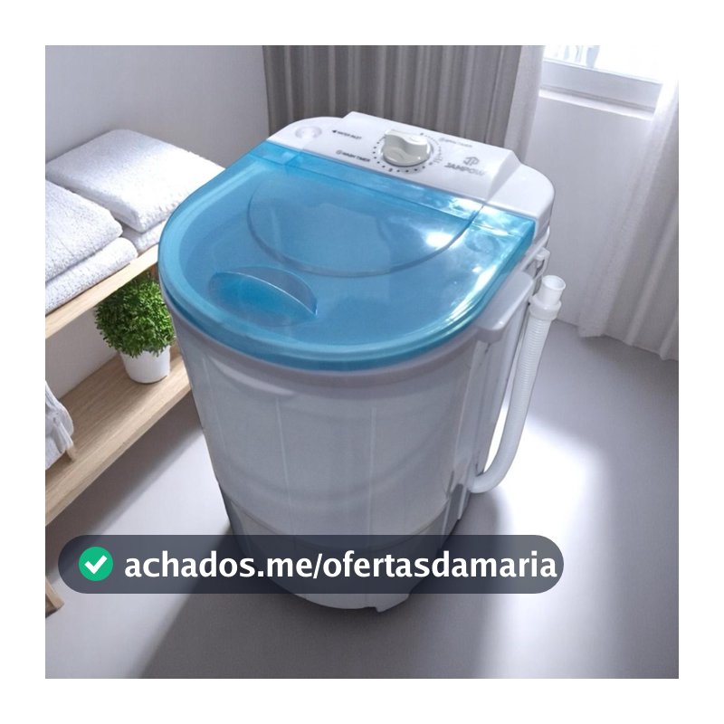 MINI MÁQUINA DE LAVAR 2 EM 1 - LAVAGEM E CENTRIFUGAÇÃO - 4,5KG TÊNIS E ROUPAS ÍNTIMAS