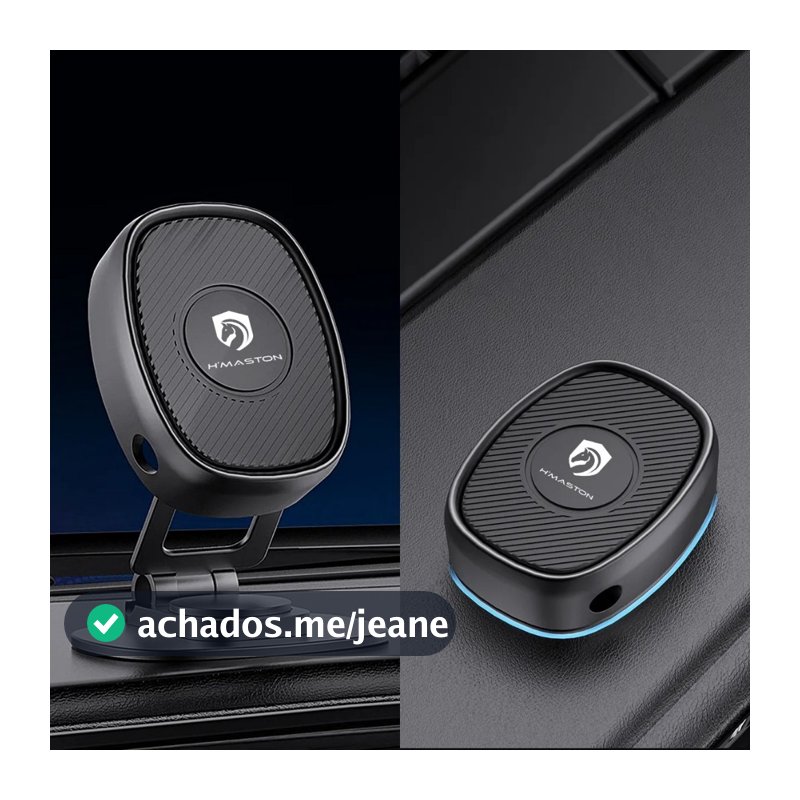 Suporte Magnético Celular Carro 360° Universal Ímã Forte Metal Robusto