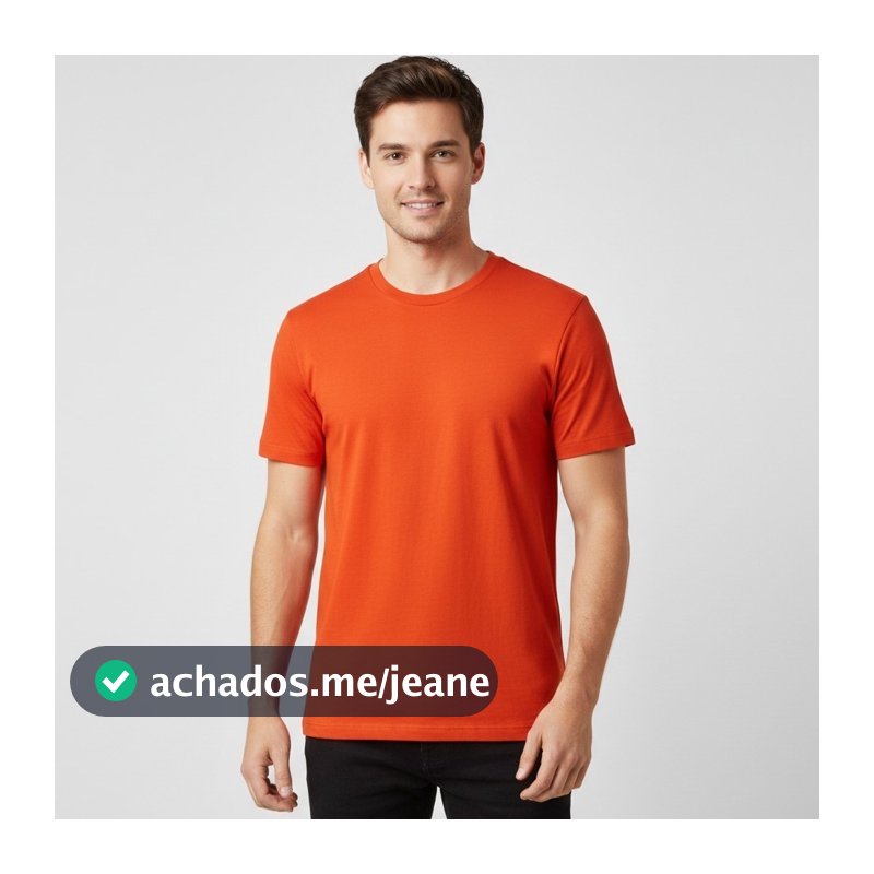Camiseta Masculina Lisa Básica Confort Fit para Dia a Dia