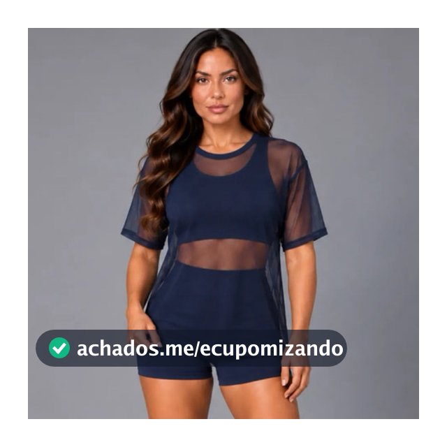 Kit 3 Peças Fitness Top + Short + Blusa de Tule Academia Confortável