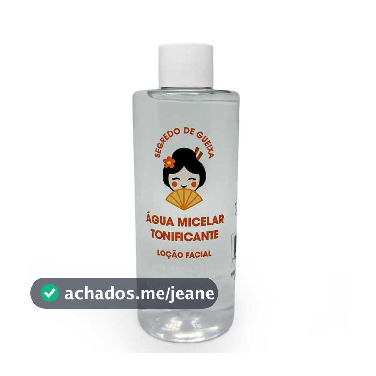 Água Micelar de Arroz 200ml Demaquilante Remove Maquiagem Limpeza Facial Pele Sensível e Oleosa