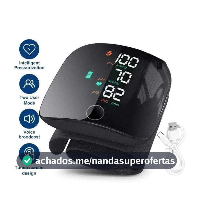 Monitor De Pressão Arterial De Pulso Recarregável Alta XYY-2551
