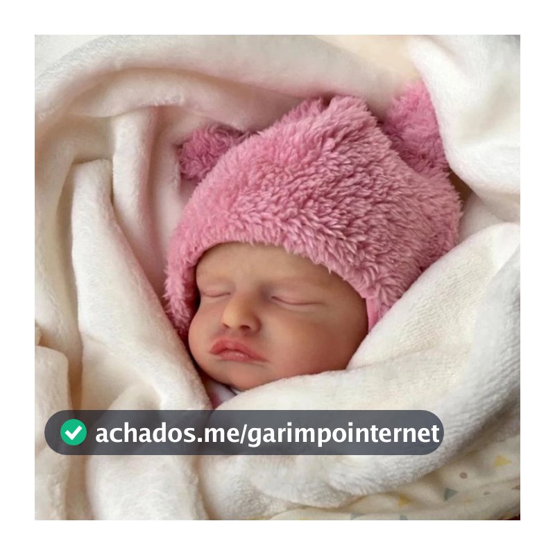 Bebê Reborn Boneca Realista Rosali Siliconada Olhos Fechados Pode Dar Banho Promoção