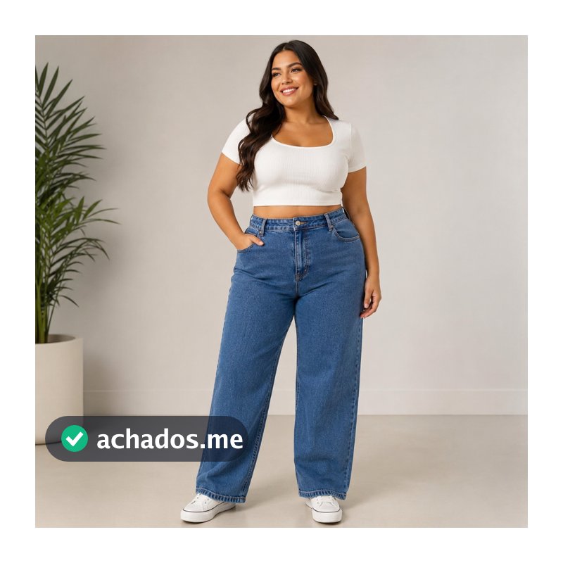 PLUS SIZE CALÇA JEANS FEMININA CINTURA ALTA MARMORIZADA – ALTA QUALIDADE-LEVE DEDEITOS