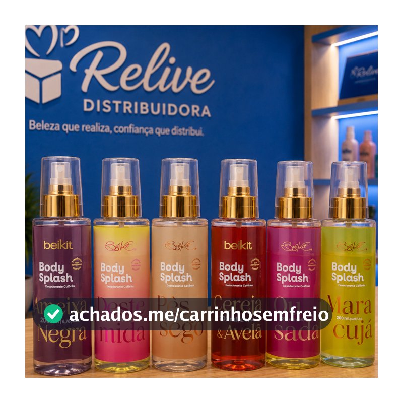 KIT 12 und Body Splash BELKIT FEMININO - 200ml - Perfume Colonia Desodorante Corporal Alta Fixação