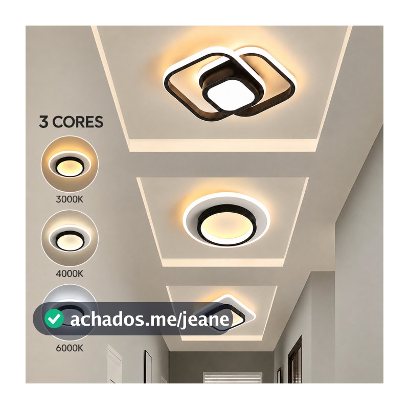 3 Cores Plafon Luminária De Teto LED Lustre Para Sala Corredor Quarto Sala de Estar Banheiro Minimalismo moderno