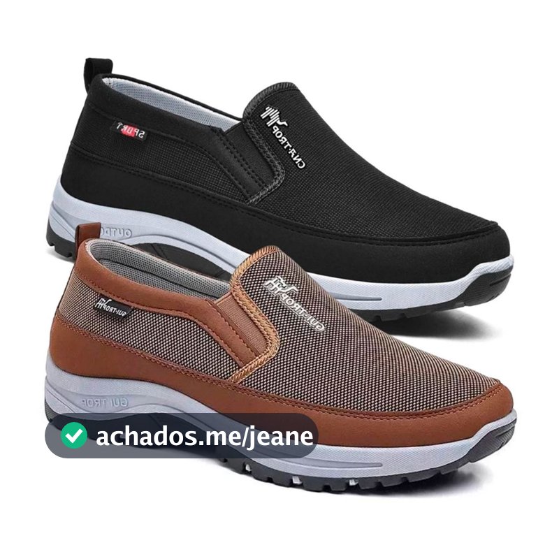 Kit 2 Pares Tênis Sapatilha Masculino Casual Aquatico de Trilha Resistente Impermeável Solado Costurado Macio + Carteira