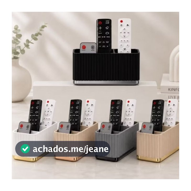 Porta Controle Remoto Organizador de Mesa Sala Quarto Escritório