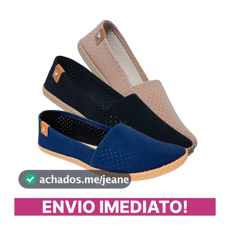Sapatilha Alpargata Moleca Feminina Confortável Original Palmilha Macia Bico Redondo Calce Fácil