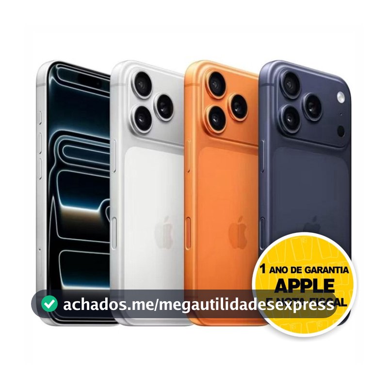 Celular IPhone 17 Pro Max 256GB 5G Dual E-sim Lacrado Original 1 Ano De Garantia Apple