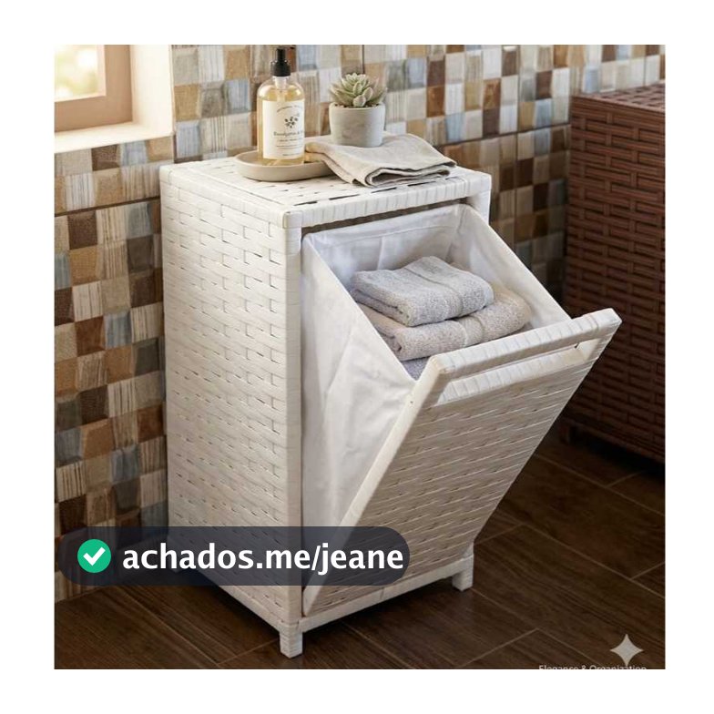 Roupeiros Basculante, cesto de roupa Fibra Sintética 30x30x60cm