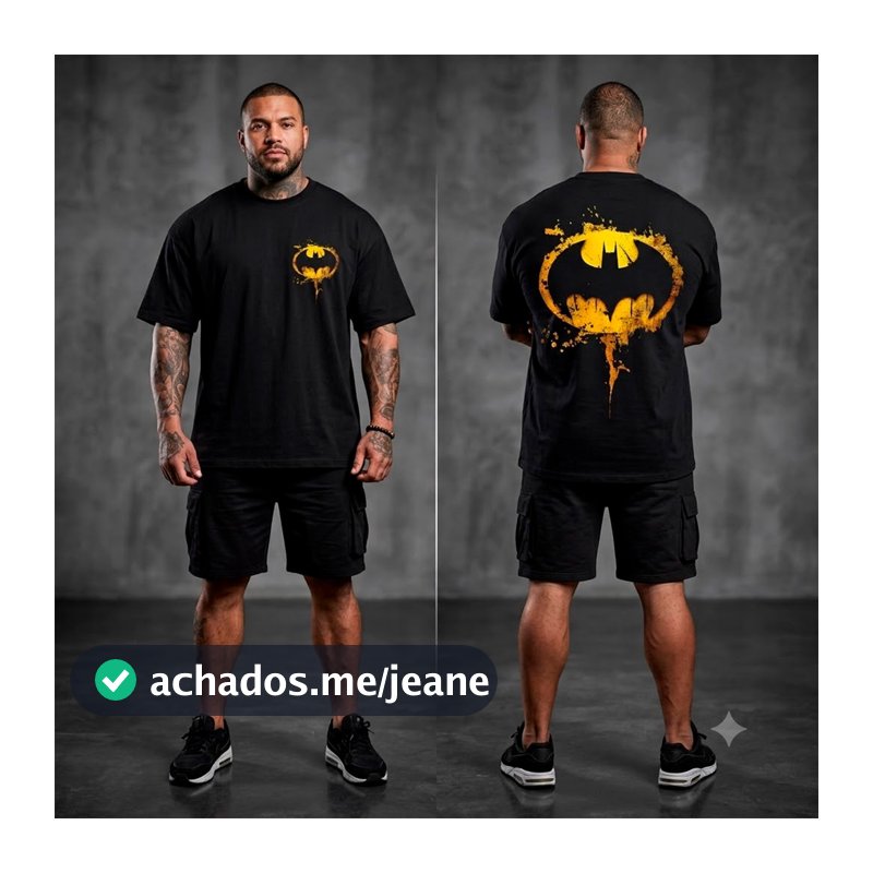 Camiseta Herói Batman Camisa Algodão Básica Estampada Batman Brasão Alta Qualidade Envio Imediato