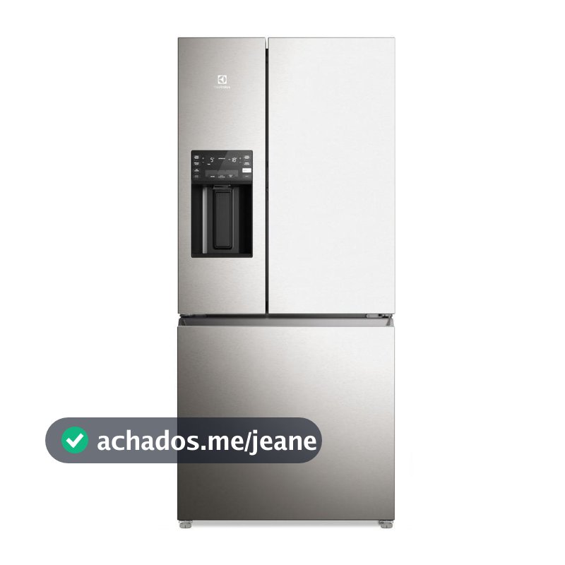 Geladeira Electrolux Frost Free Inverter 583L Dispenser Água e Gelo 3 Portas Cor Inox Look (IM8IS)
