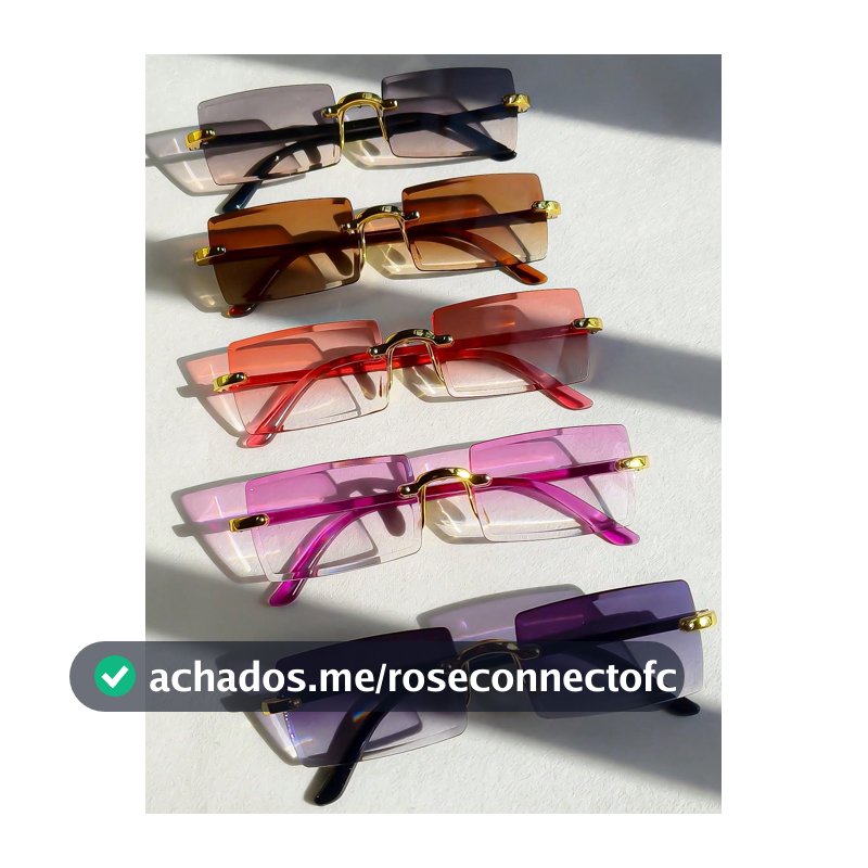 (Apenas Cinza) Óculos De Sol Gradientes Retangulares Sem Aro – Tons De Proteção UV Da Moda Para Festas E Viagens Ao Ar L
