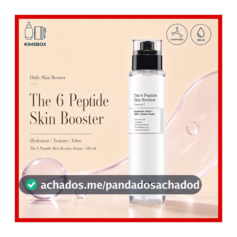 COSRX Coreano First-Step Skin Booster Serum 150ml The 6 Peptide Hidratação Textura Cuidados