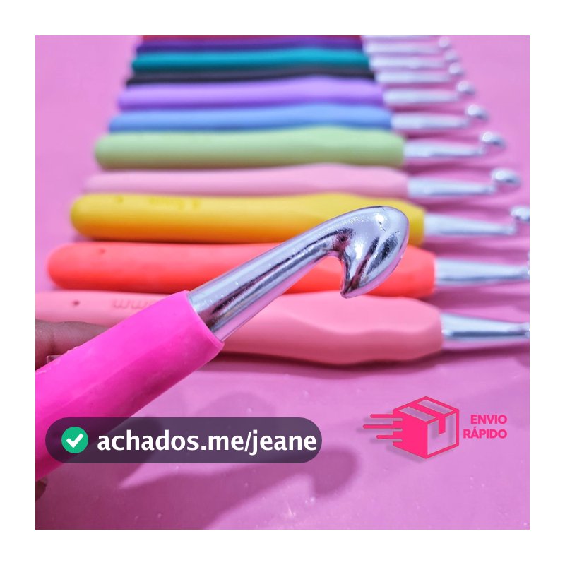 Agulha p/ Crochê - Modelo Soft e Cabos Emborrachados